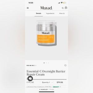 Murad, city skin over detox moisturizer.